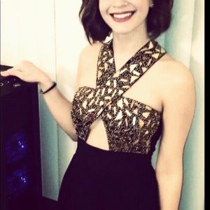 SALE! ASOS MIDI DRESS W. GOLD DETAIL - US2P